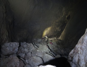 Blick hinunter in die Echokluft, Foto Schorsch